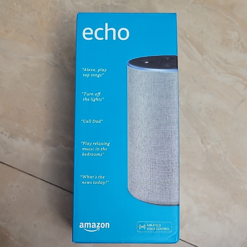 Amazon Echo Smart Speaker - Blue and Gray